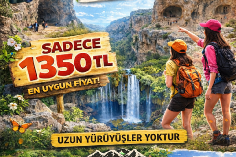 22 Mart Pazar Bayram özel Yer Köprü Şelalesi- Alahan Manastırı- Sason Kanyonu Bayram Özel 2026 - Mergez Macera Turizm