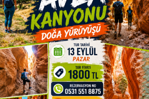 Avla Kanyonu Ve Soğanlı Vadisi  Doğa Yürüyüşü