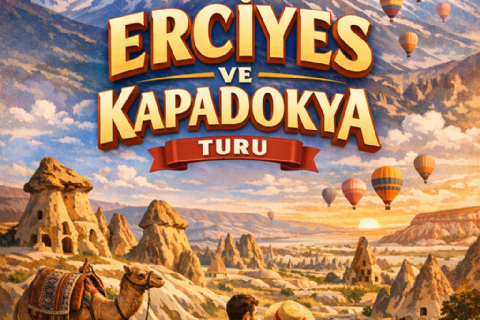 Hem Kapadokya Hem Erciyes- 2si1 Arada - Günübirlik. Mergez Macera Turizm