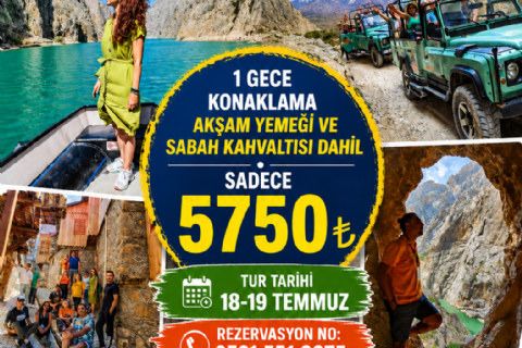 Kemaliye – Karanlık Kanyon – Apçağa Köyü – Eğin – Munzur Gözeleri – Ovacık – Tunceli Turu