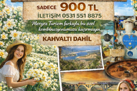 Nergis Tarlaları-Pamukluk Barajı-Tarihi Roma Yolu-Varda Alman Köprüsü- Girit Köyü Turu- Mergez Macera Turizm