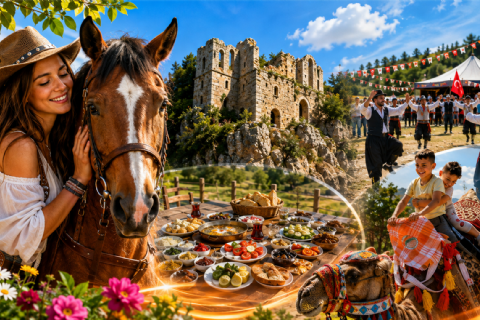 🐎 NEFES AT ÇİFTLİĞİ – ÇANDIR KALESİ – 2. KARDEŞ GÖÇERLER YÖRÜK ETKİNLİĞİ TURU