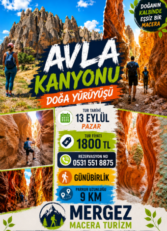 Avla Kanyonu Ve Soğanlı Vadisi  Doğa Yürüyüşü