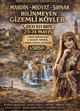 Mardin Travertenleri- Emrud Şelaleri-Mardin-Midyat-Şırnak Bilinmeyen Ezidi Ve Süryani Köyleri-