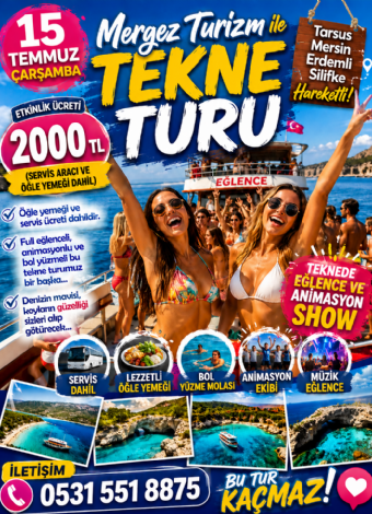 Mergez Turizm ile Bol Eğlence Dolu Büyük Tekne Turu