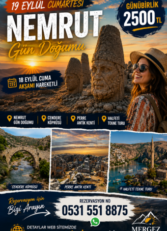 Nemrut-Cendere-Perre Antik Kenti-Halfeti Tekne Turu-2026 MERGEZ