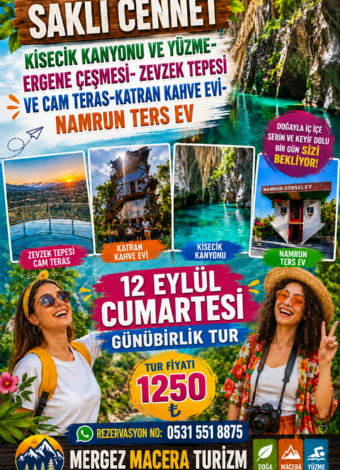 Saklı Cennet Kisecik Ve Yüzme-Ergene Çeşmesi-Zevzek Tepesi Ve Cam Teras- Katran Kahve Evi-Namrun Ters Ev Turu-MERGEZ 2026
